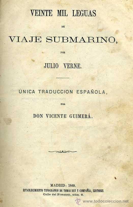 Julio Verne, Veinte mil leguas de viaje submarino